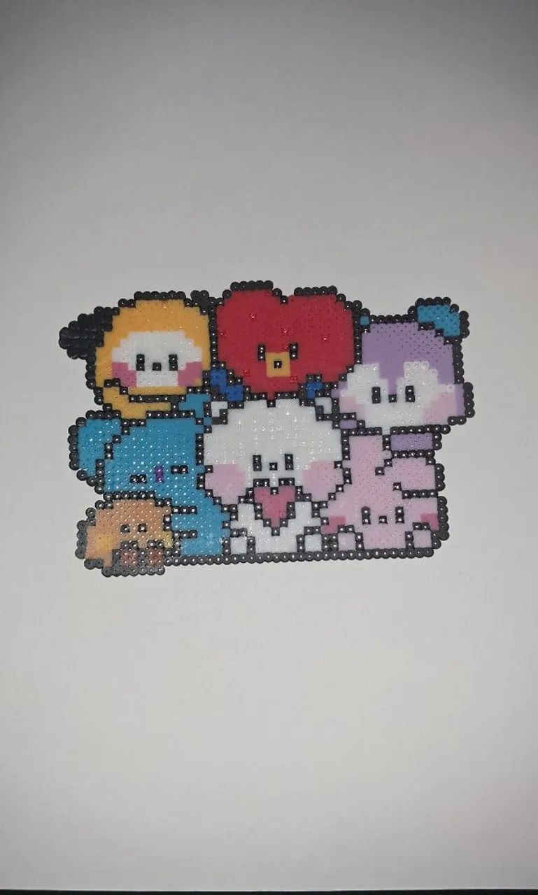 Bonecos hama beads BT21