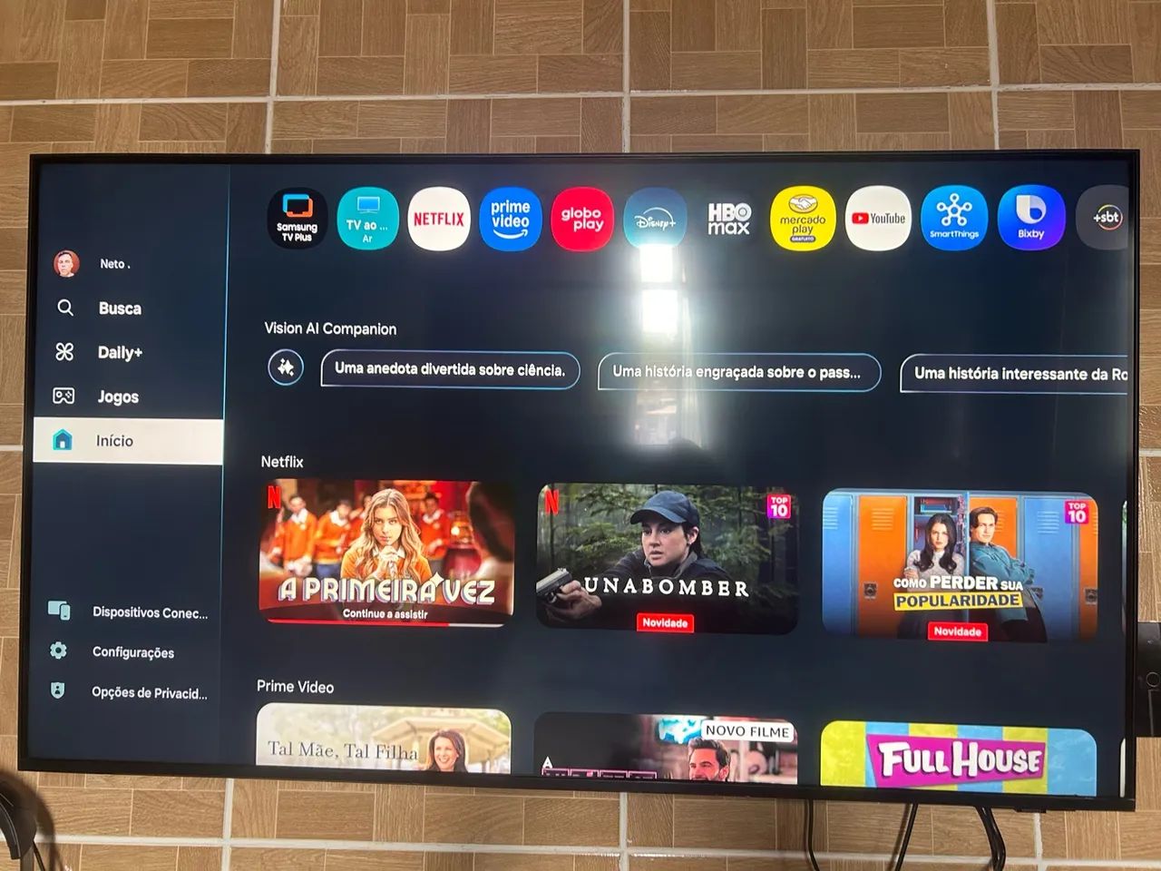 Smart TV Samsung na garantia 50?