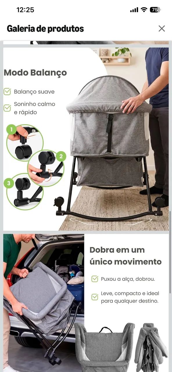 Berço Moisés portátil  - Foto 2