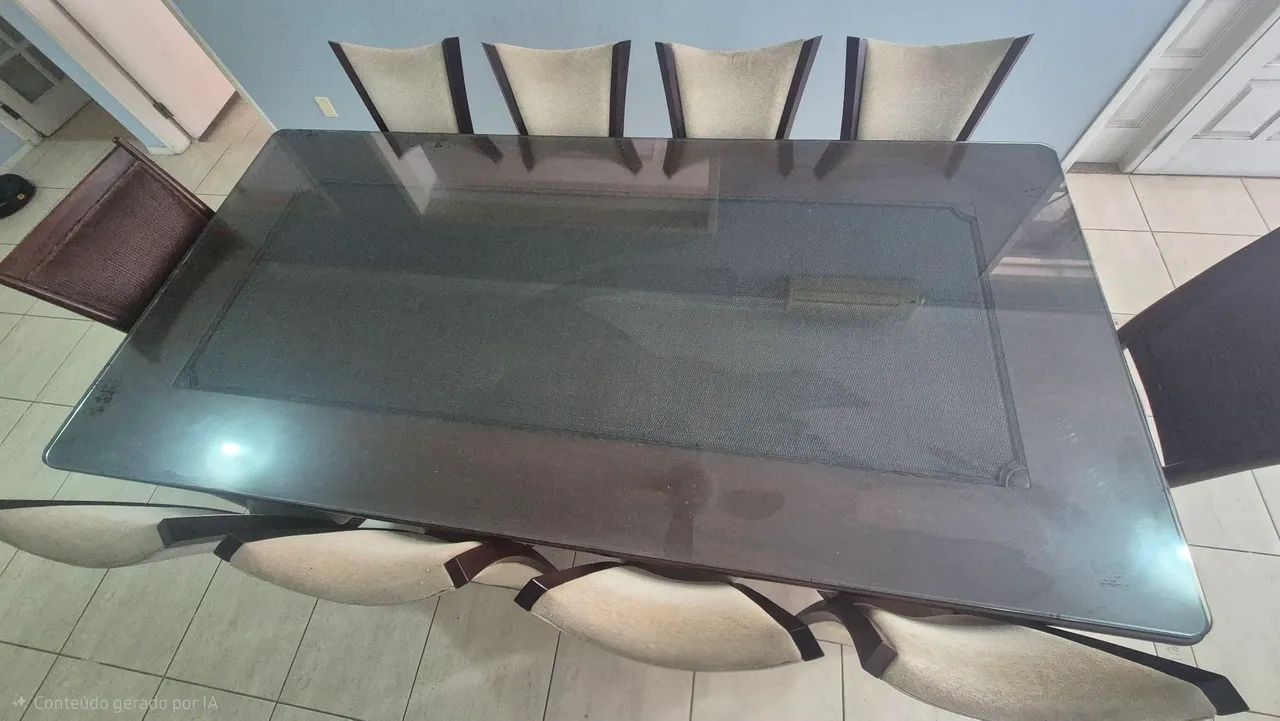 Mesa madeira maciça 10 lugares - Foto 5