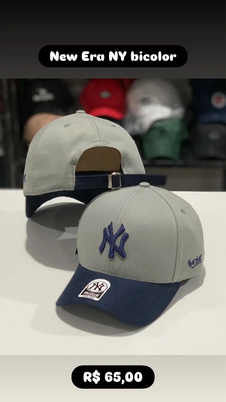 Bonés NY premium bicolor 