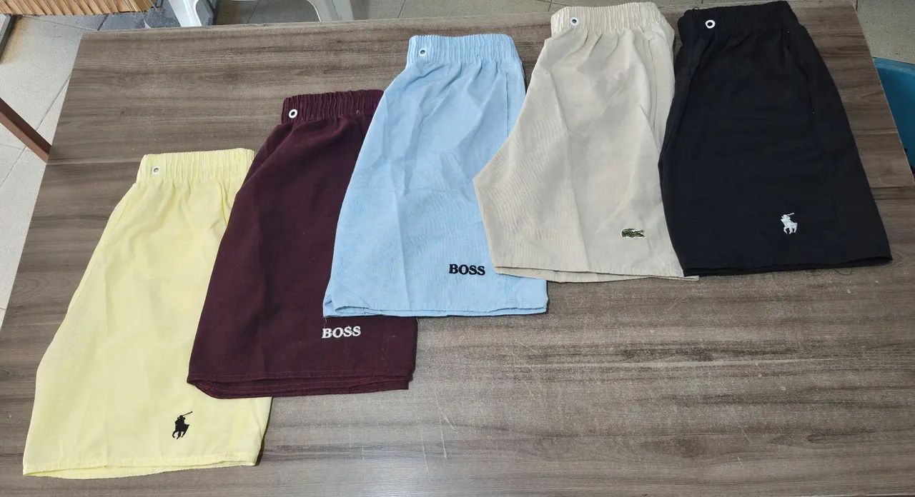 Short linho masculino