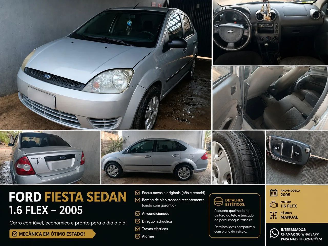 Ford Fiesta Sed. 1.6 8V Flex 4P 2005