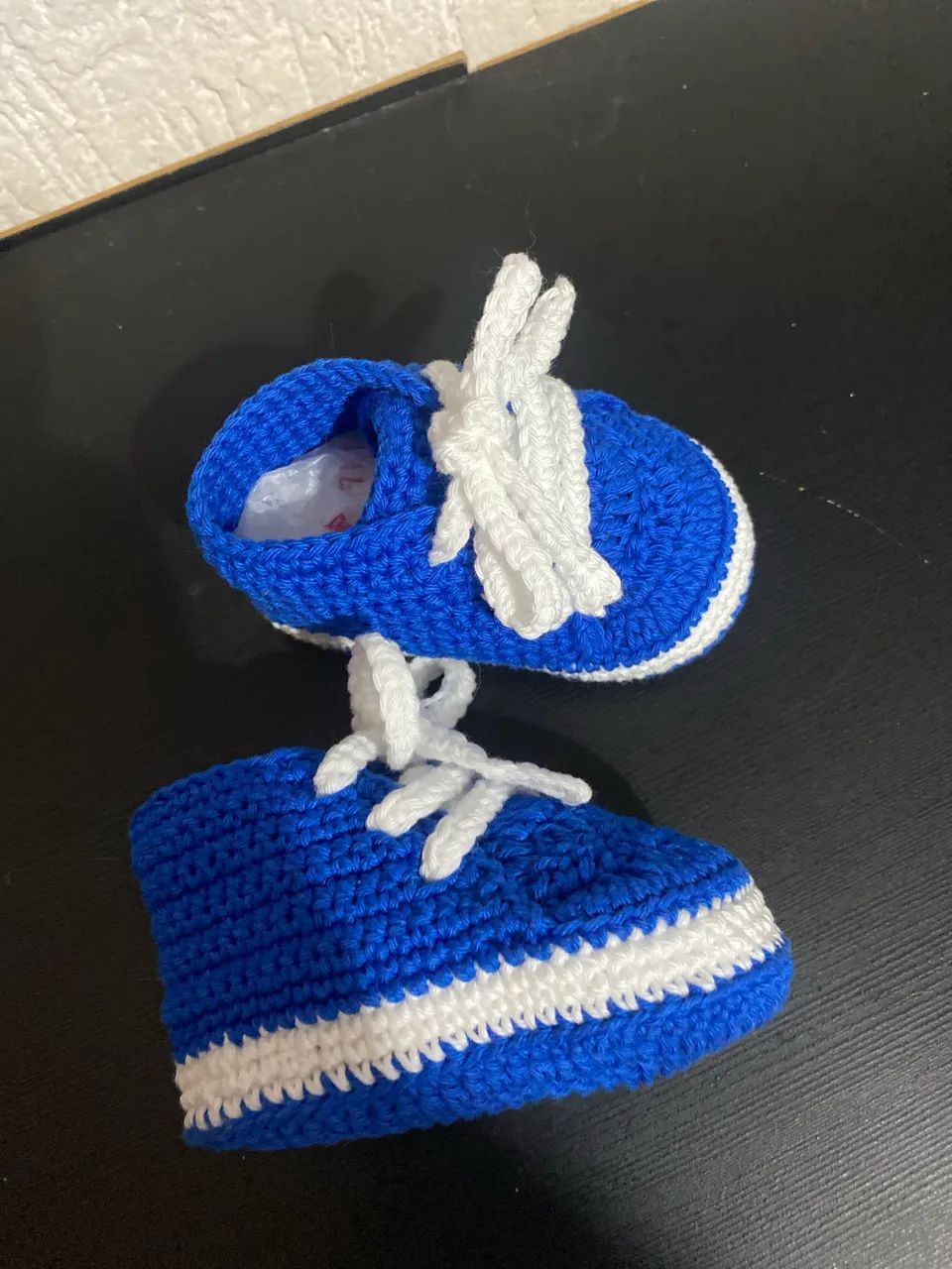 Tênis de Croche de 0 a 3 meses - Foto 2