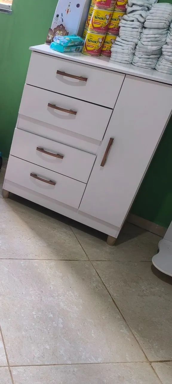 Cômoda e guarda roupa duas portas bebê  - Foto 2