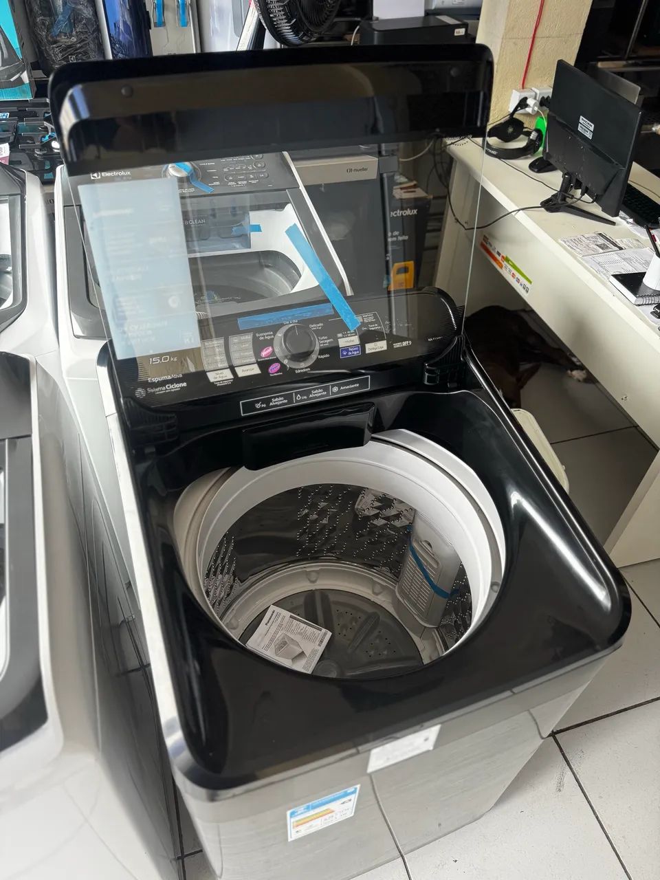 Lavadora de roupa Panasonic 15kg Frost Free 127v nova com garantia de fábrica  - Foto 3