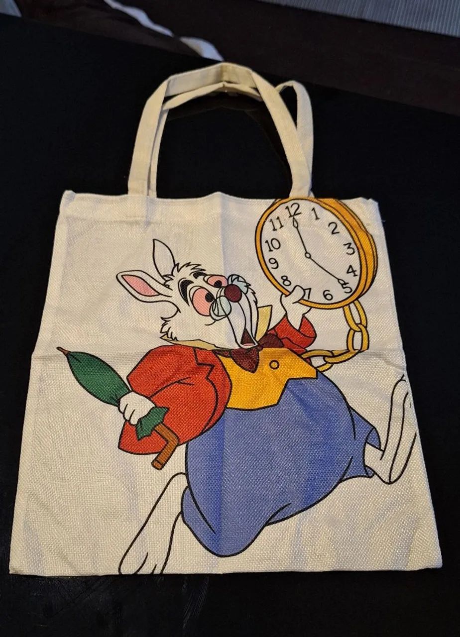 Ecobag do Coelho branco da Alice - Foto 3