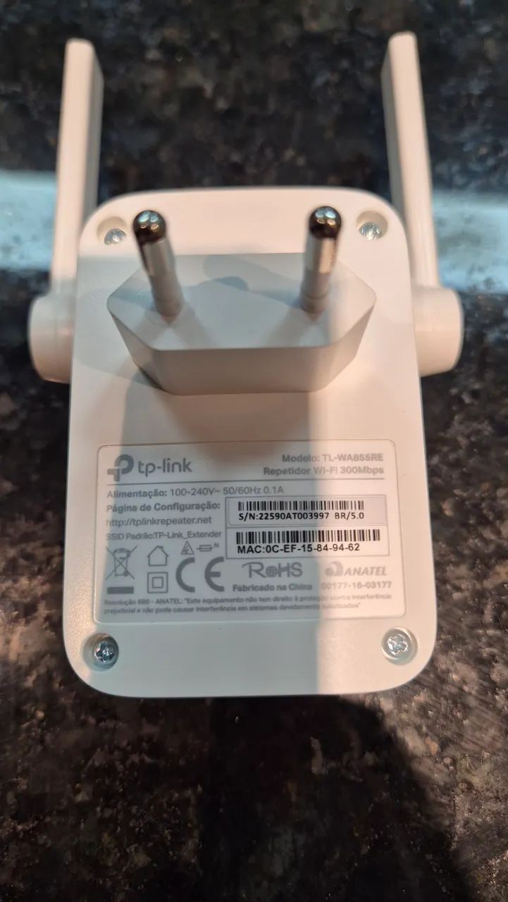 Repetidor de sinal Wi-Fi TP-Link TL-WA855RE - usado - Foto 4