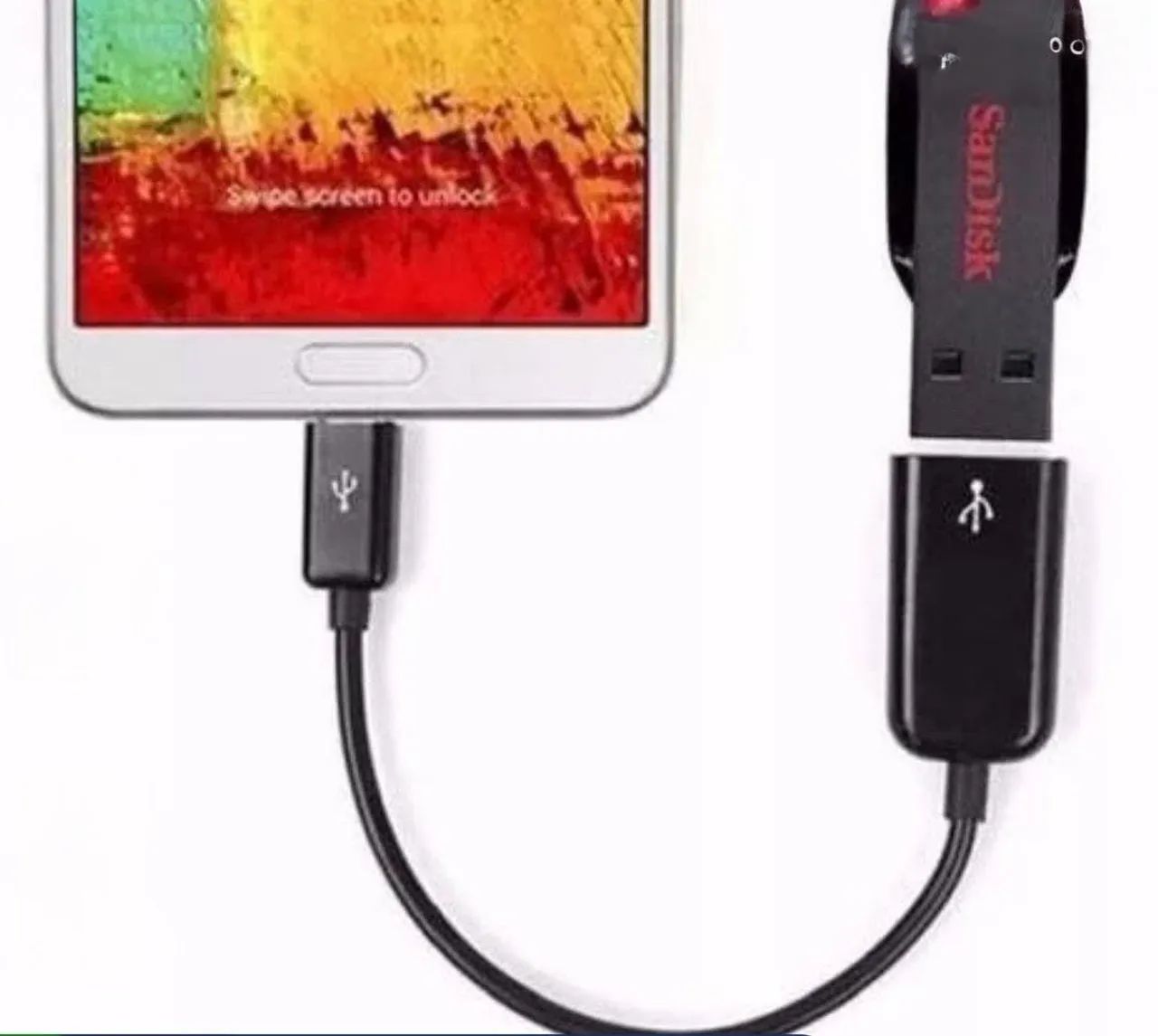 Cabo Adaptador USB Celular - OTG Tipo C