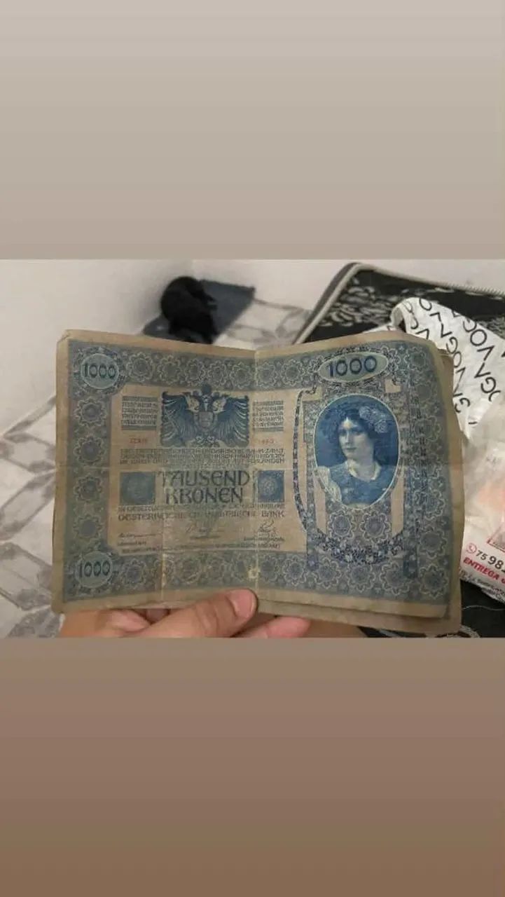 CÉDULA ANTIGA AUSTRÍACA - 1000 KRONEN - 1922
