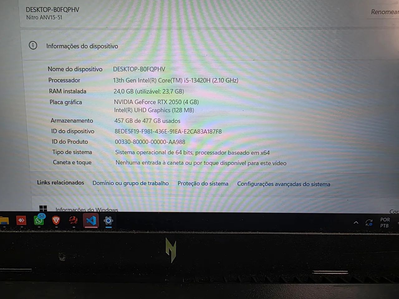 Notebook Acer Nitro V15 - Foto 3