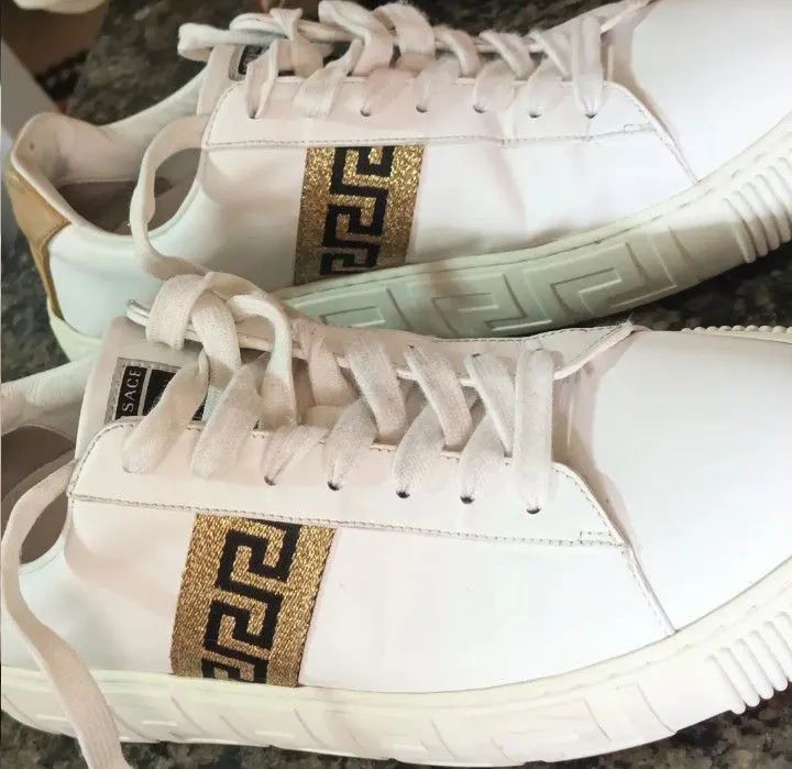 Tênis versace com estampa Grega Original 41 - Foto 4