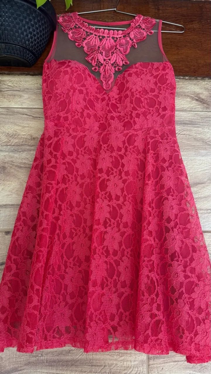 Vestido curto - Rosa