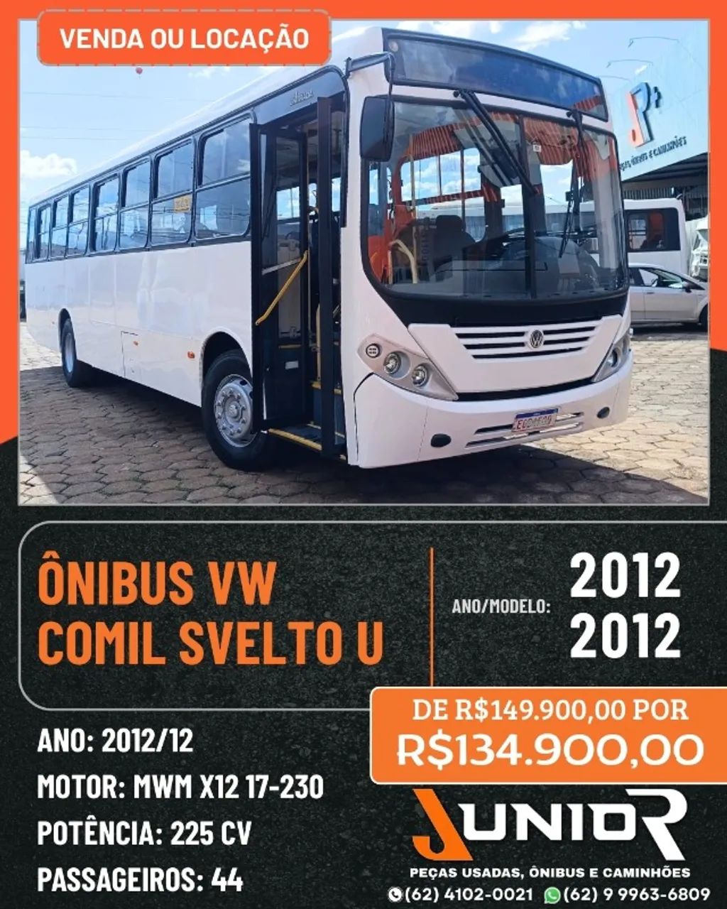 Ônibus Volkswagen VW Comil Svelto 2012/12