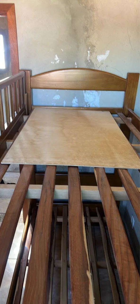 Cama beliche de madeira maciça reflorestada  - Foto 5