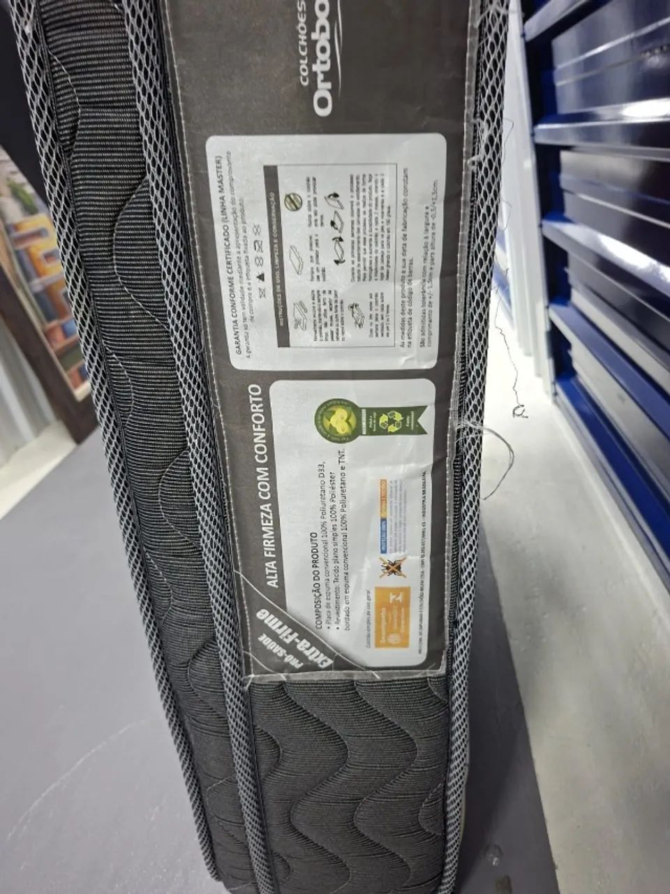 Vendo Colchão Solteiro Ortobom D33 + Box - Muito Conservado - Foto 2