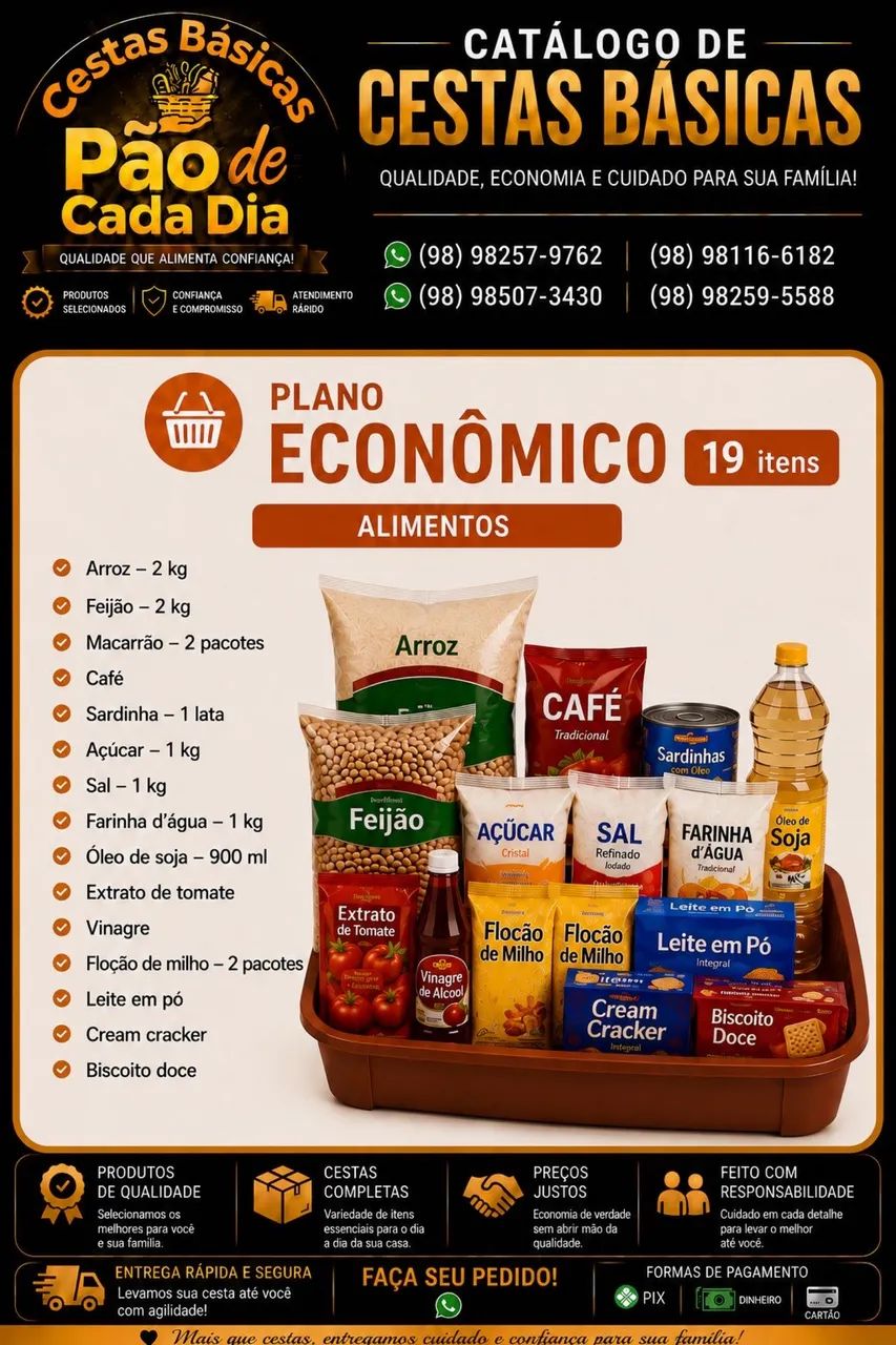 Cesta básicas Pão de cada dia  - Foto 3
