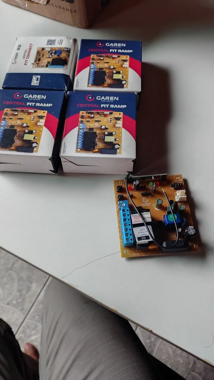 Placa de moto de portão garem