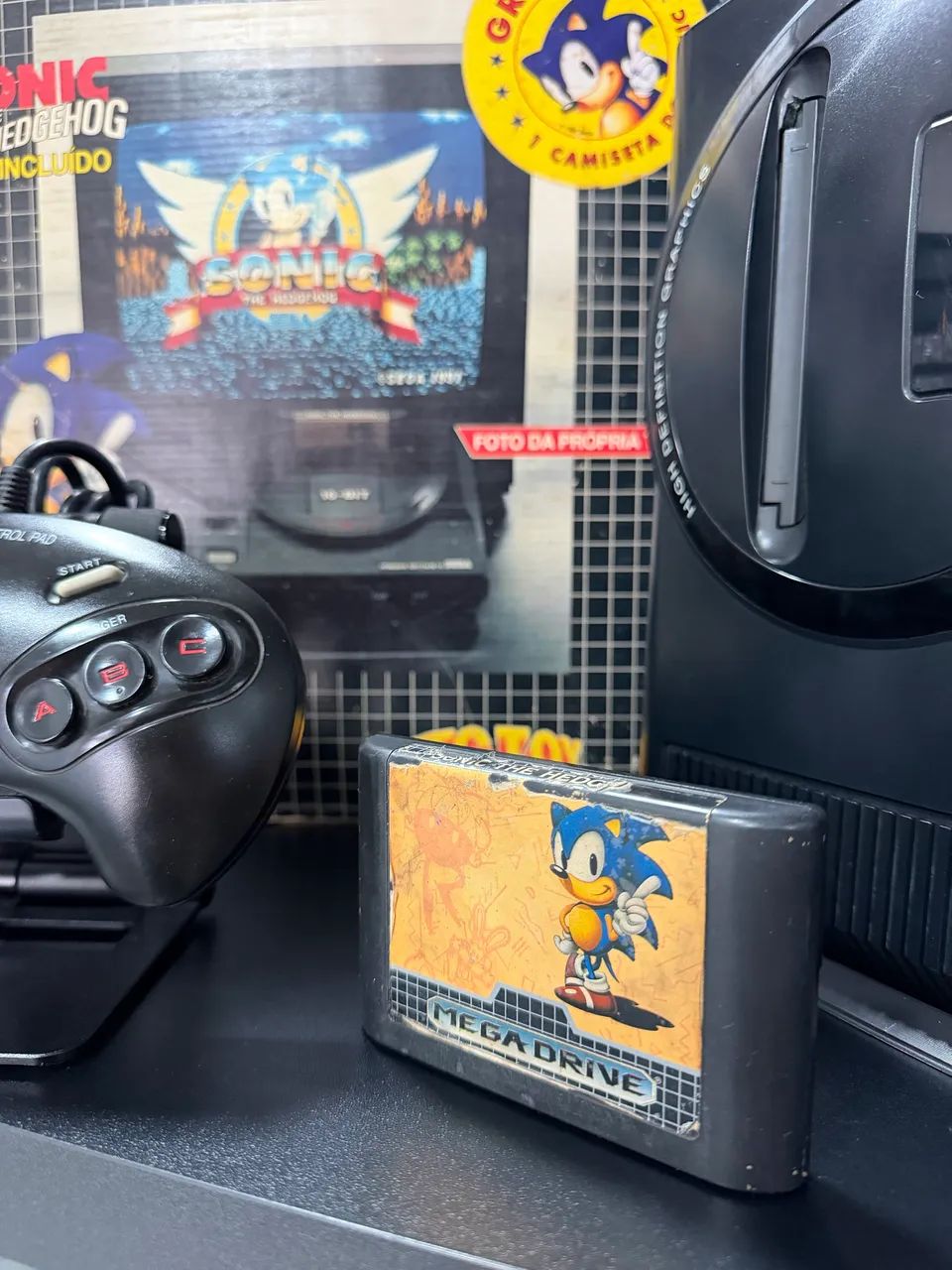 Mega Drive II + Cartucho Original Do Sonic  - Foto 4