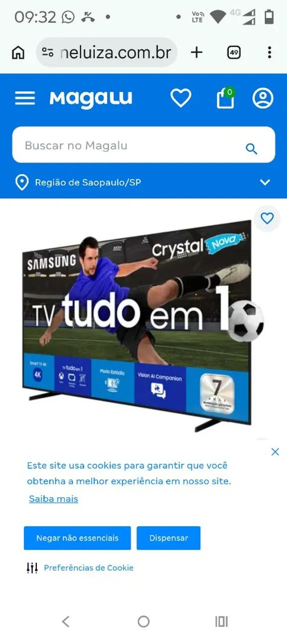 Vendo tv 55 polegadas  4 k nova - Foto 4