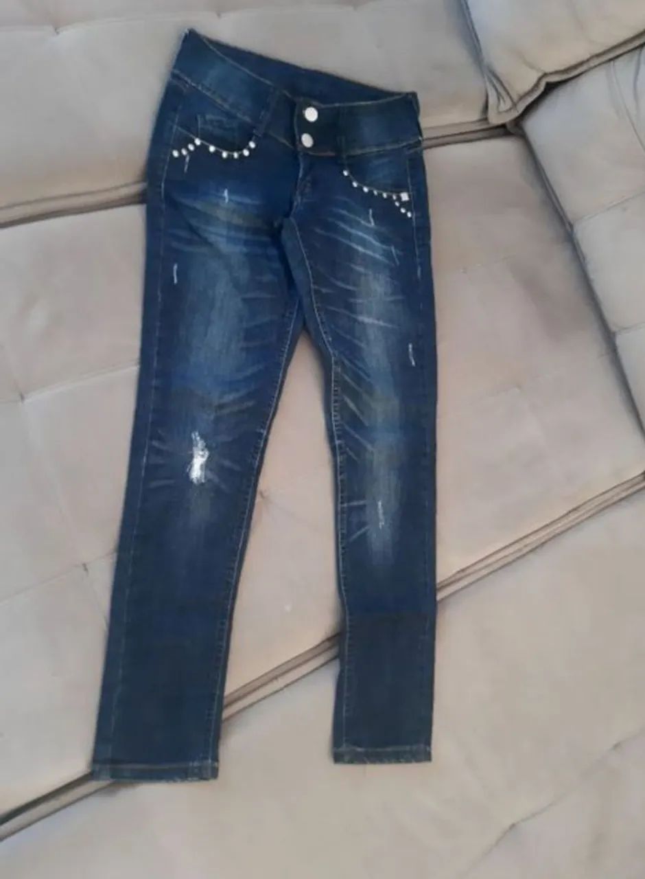 calça handara jeans destroyed tam.38 - Foto 3