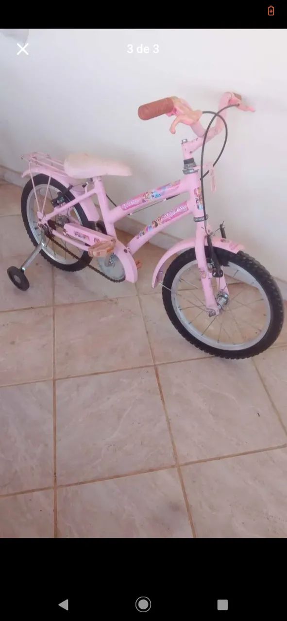 Bicicleta aro 16, só pegar e andar.