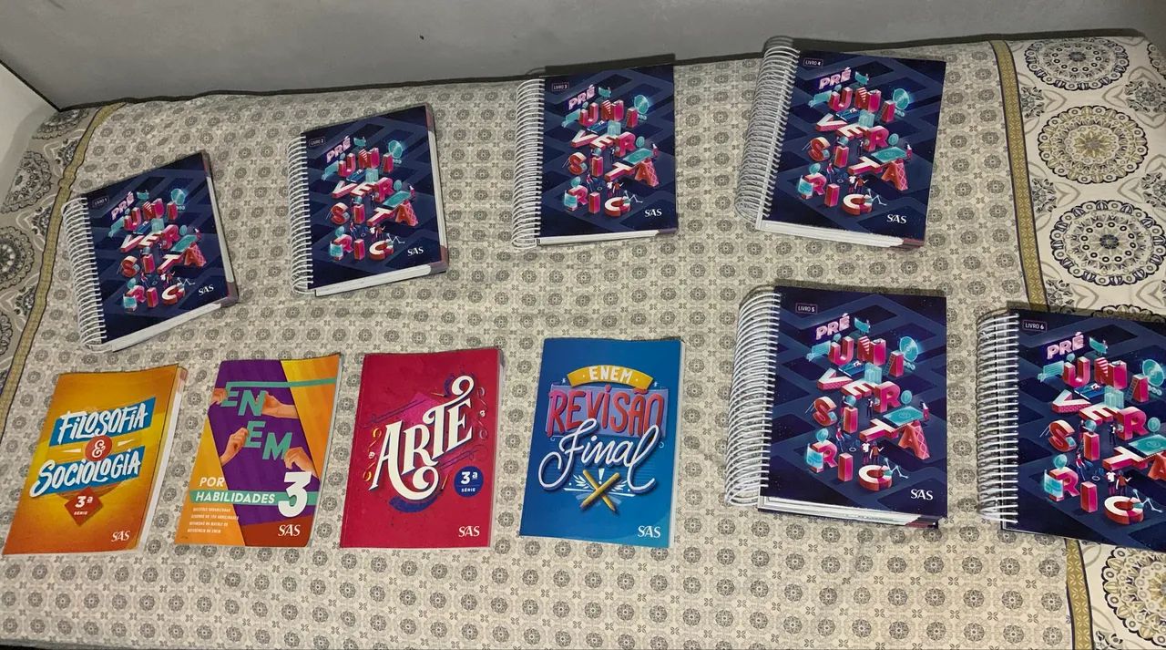 Livros de vestibular do SAS 