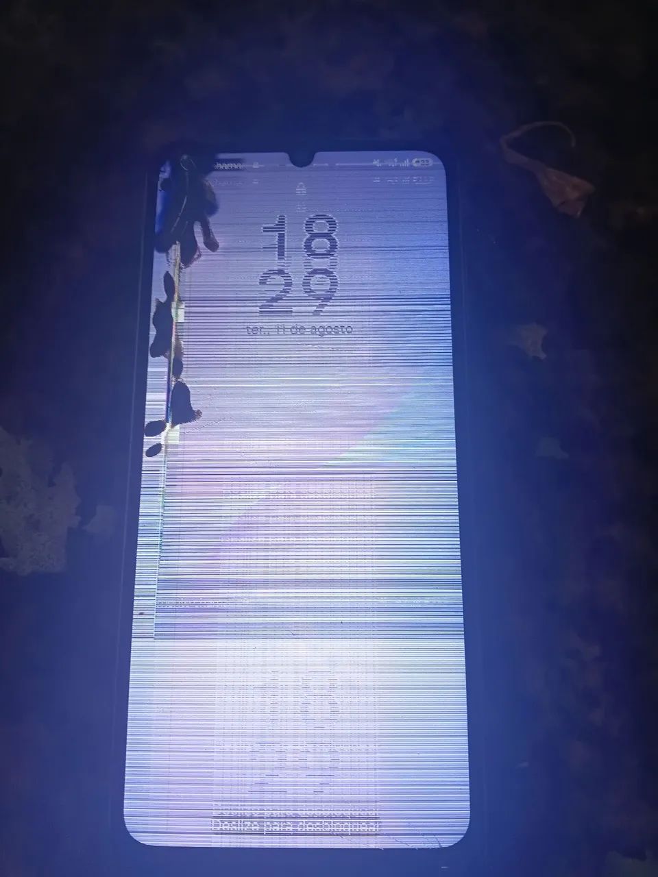 Samsung A07 tela quebrada 