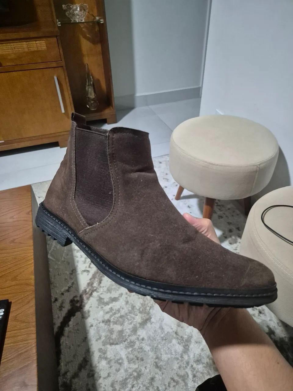Bota Chelsea Marrom - Foto 2