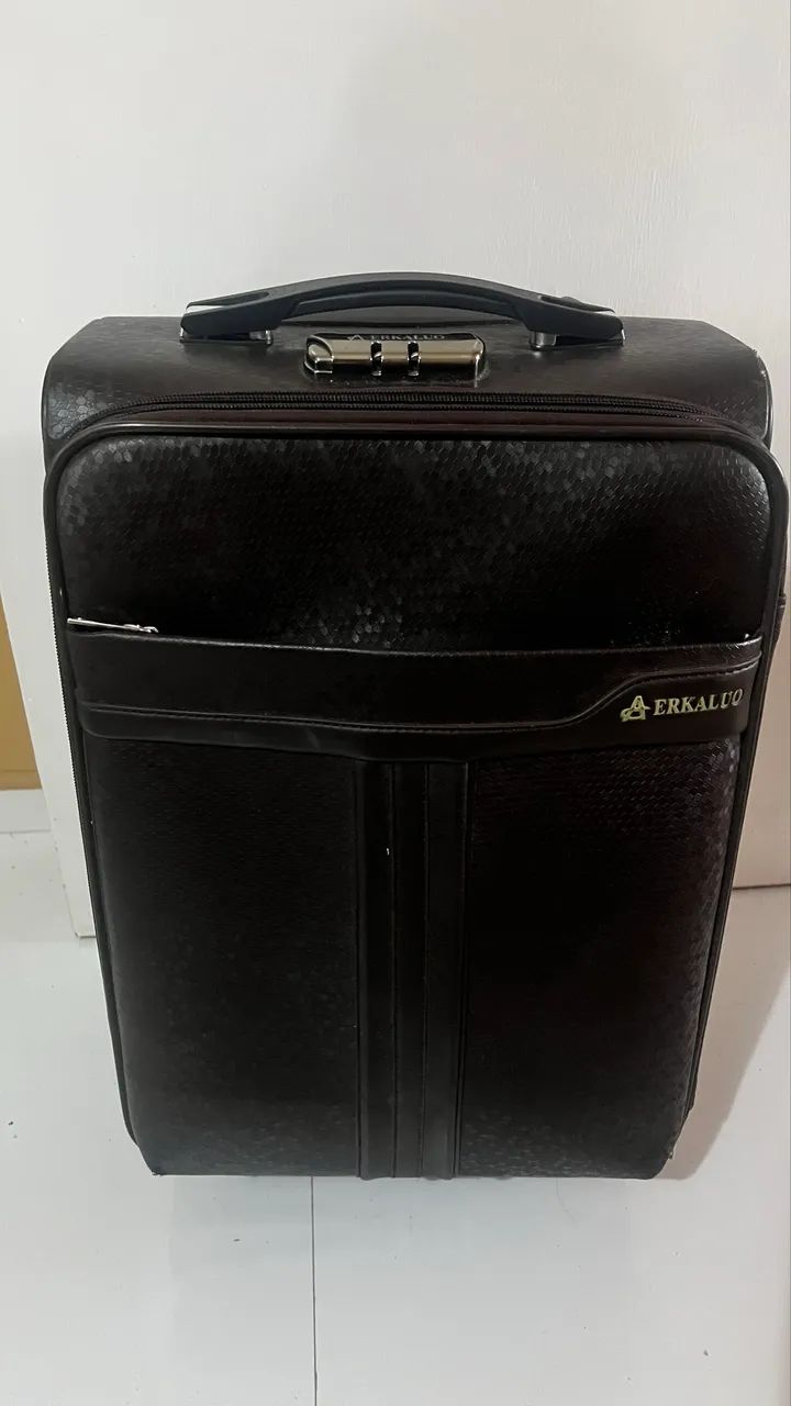 Mala em couro para viagens -10kg(capacidade) - Foto 2