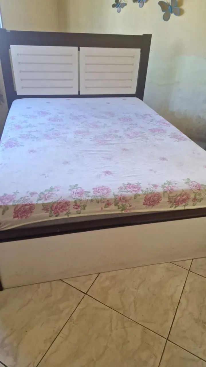 CAMA DE CASAL COM 4 GAVETÕES 