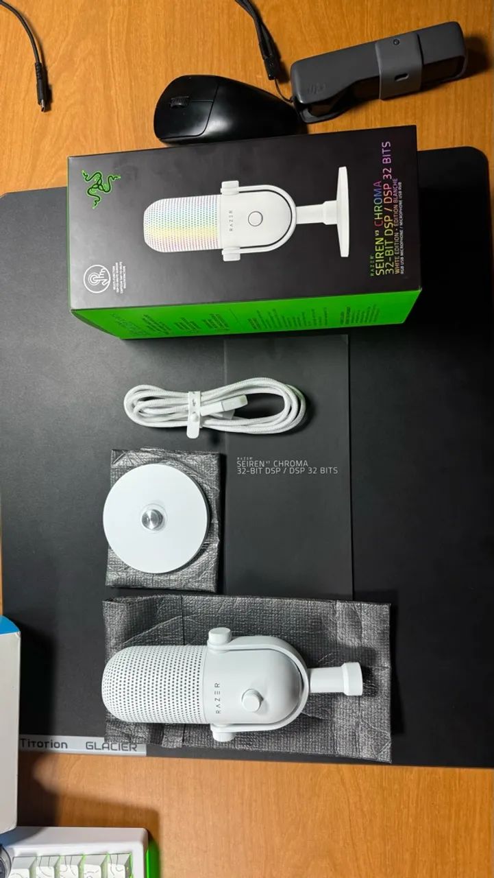Microfone Razer Seiren V3 Chroma - Branco - Foto 2