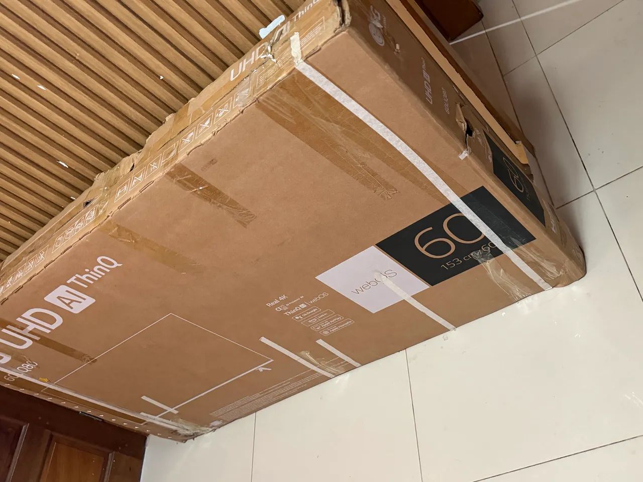 Tv smart LG 60 pole polegadas LG ultra 4k na caixa - Foto 5