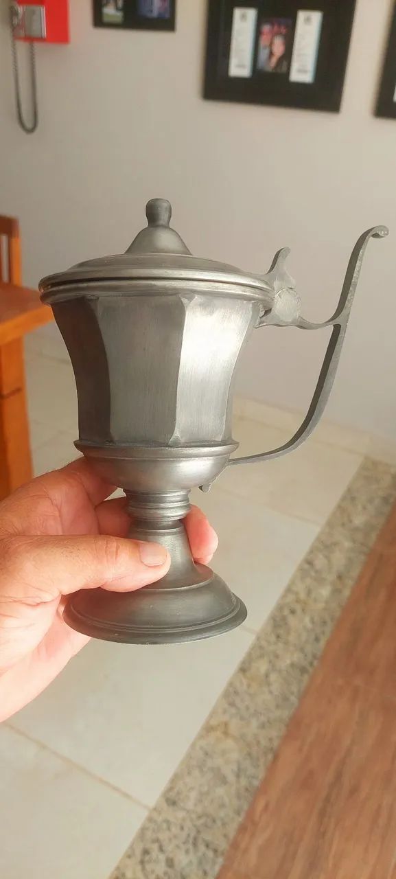 Peça antiga de estanho - Foto 3