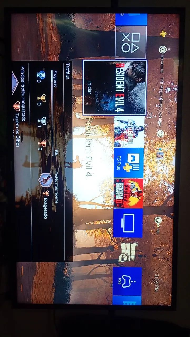PlayStation 4 Pro com controle e jogos - Foto 3