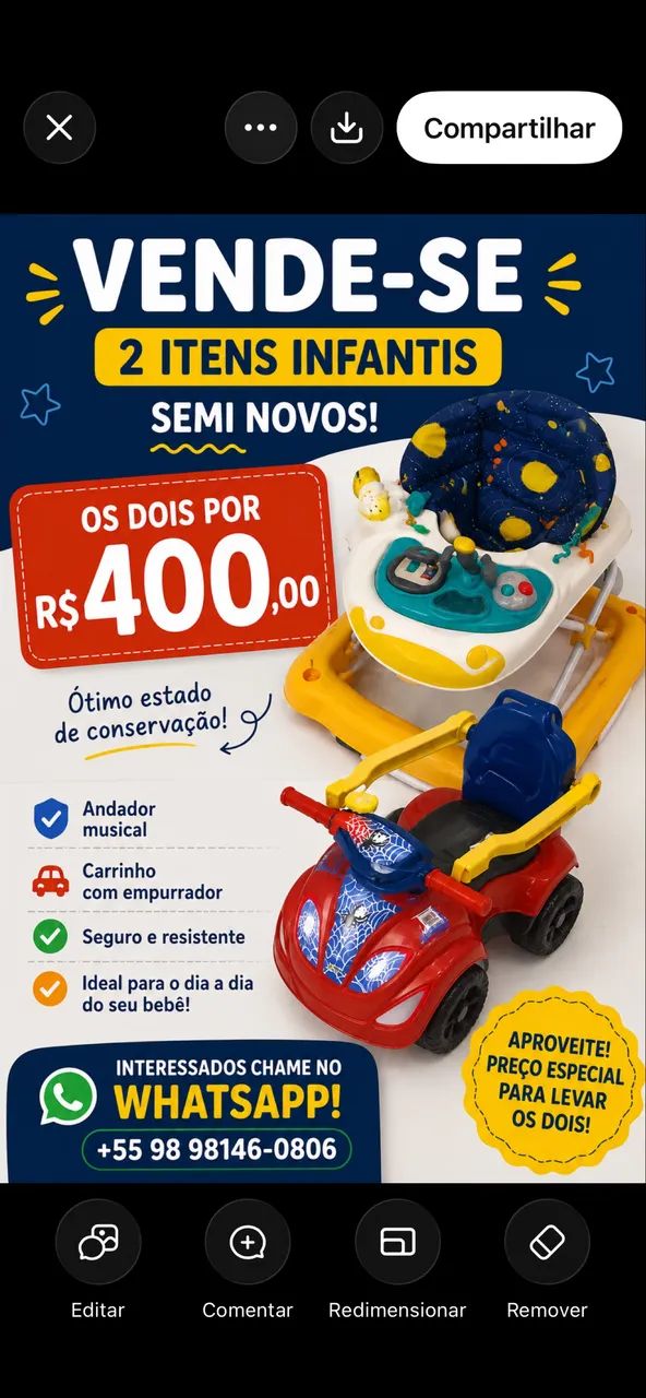 Carrinho & andador