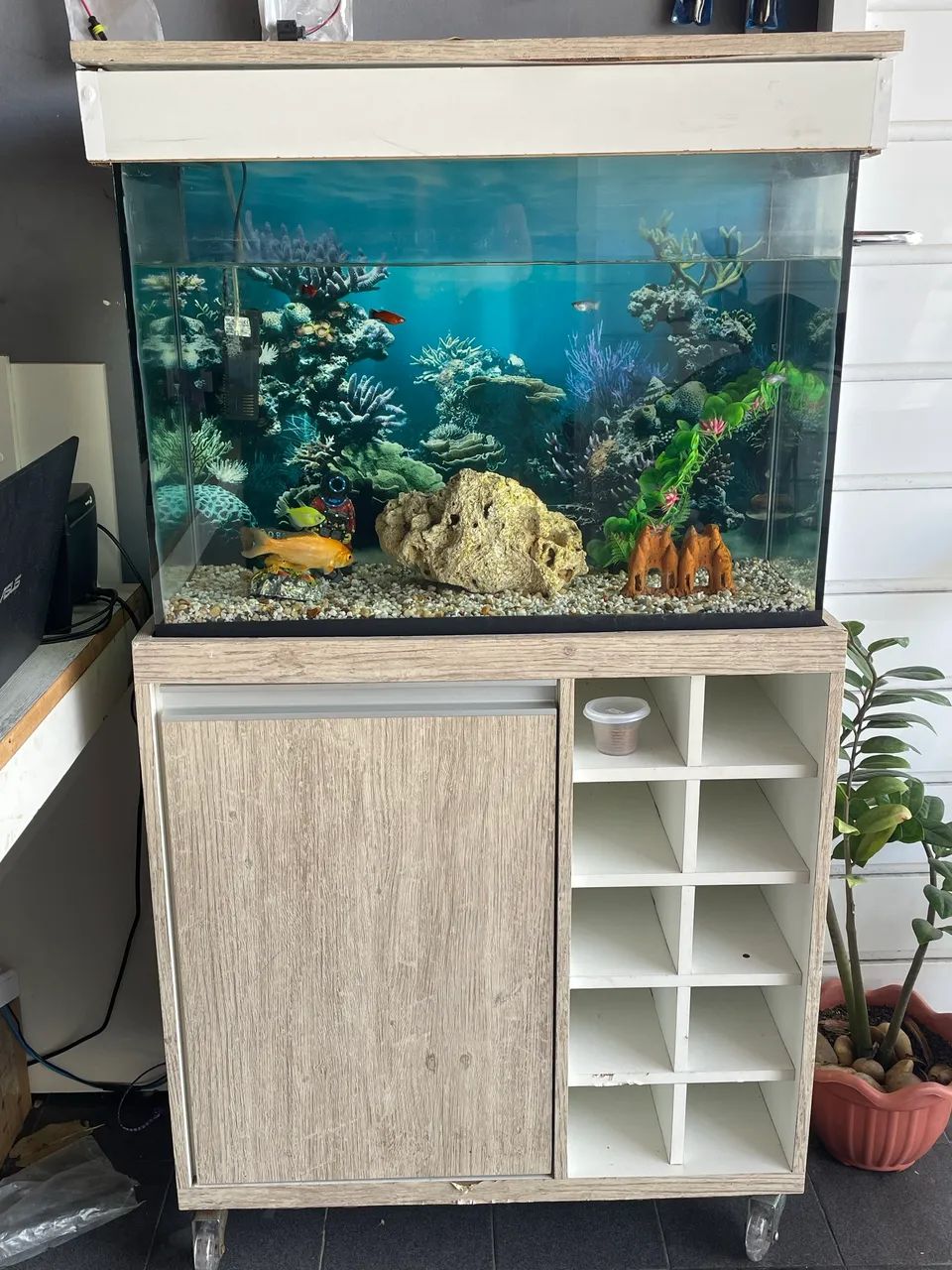 Aquário completo com móvel aceito cartão em ate 10x - Foto 2