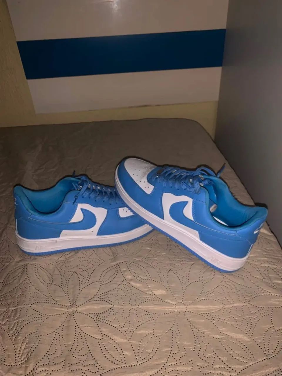 Nike Air Force 1 Low azul tamanho 41 - Foto 5