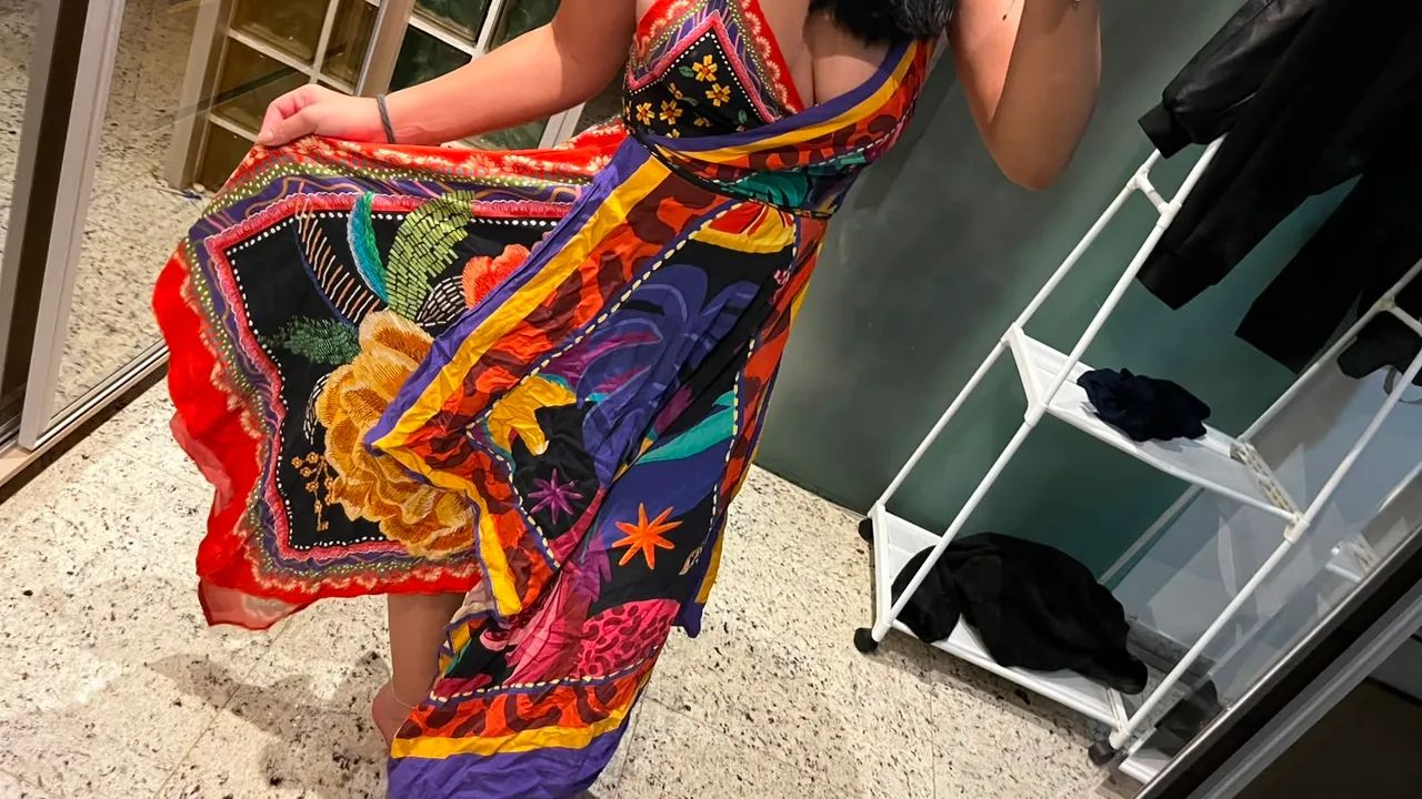 Vestido longo farm