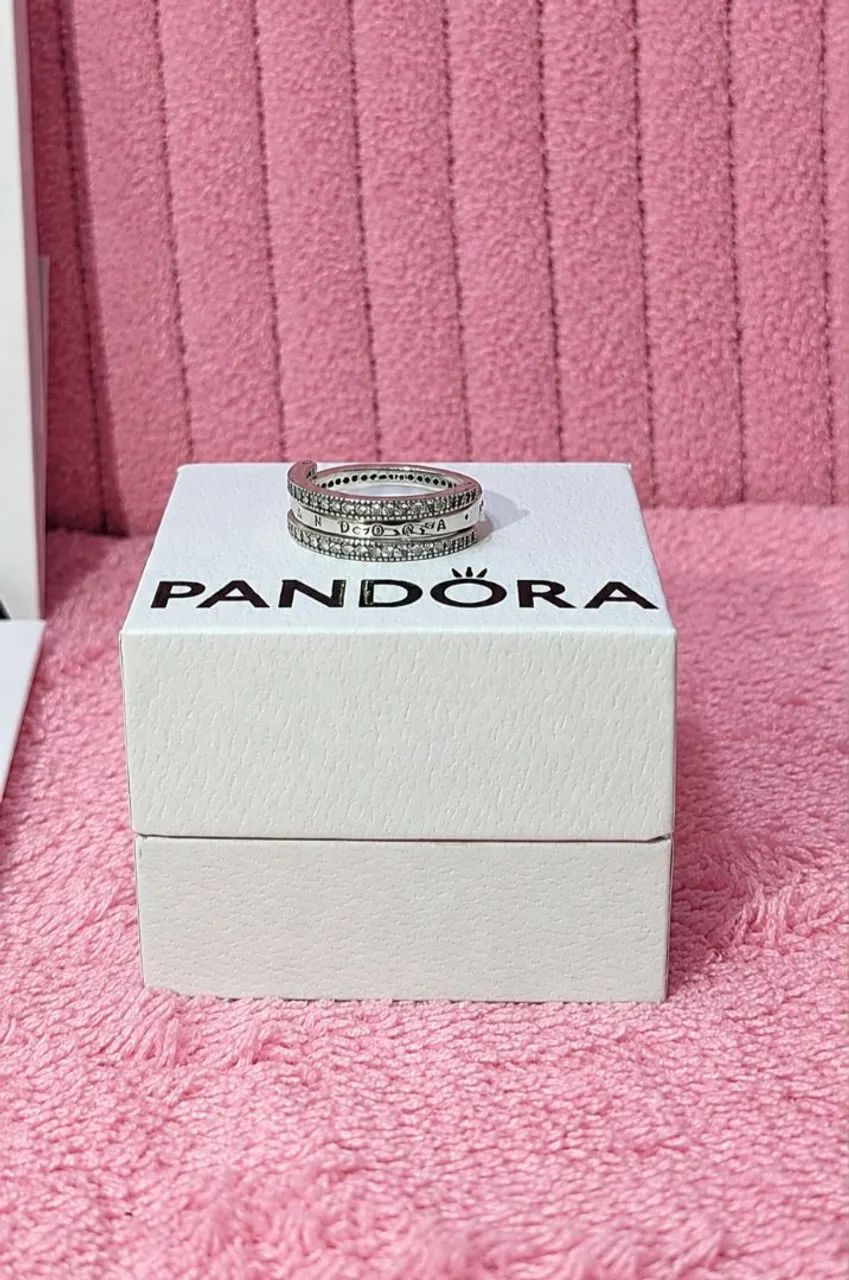 anel pandora prata aro 18  - Foto 2