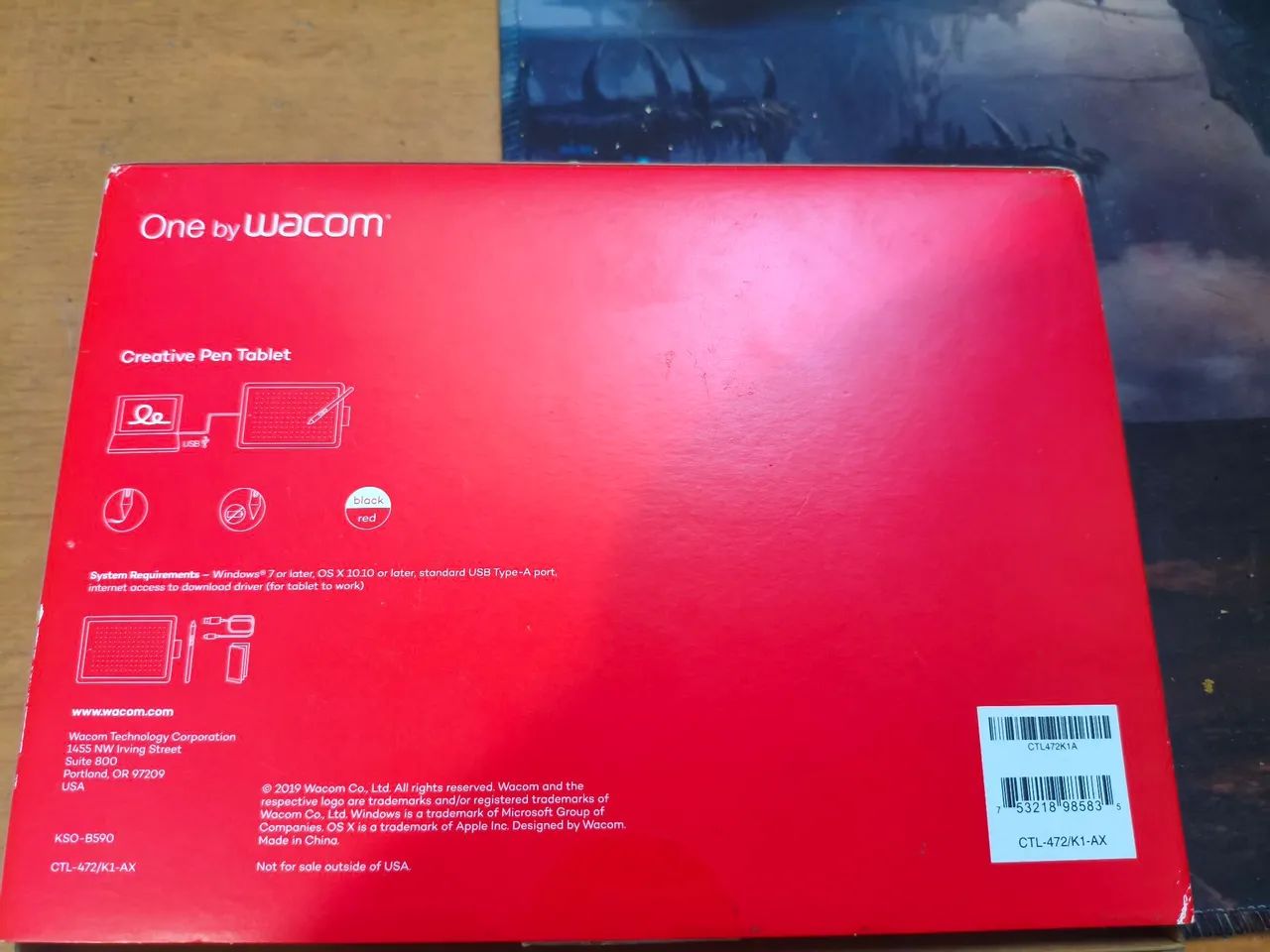 Mesa Digitalizadora One by Wacom CTL-472 - Nunca Usada (Caixa Aberta) - Foto 2