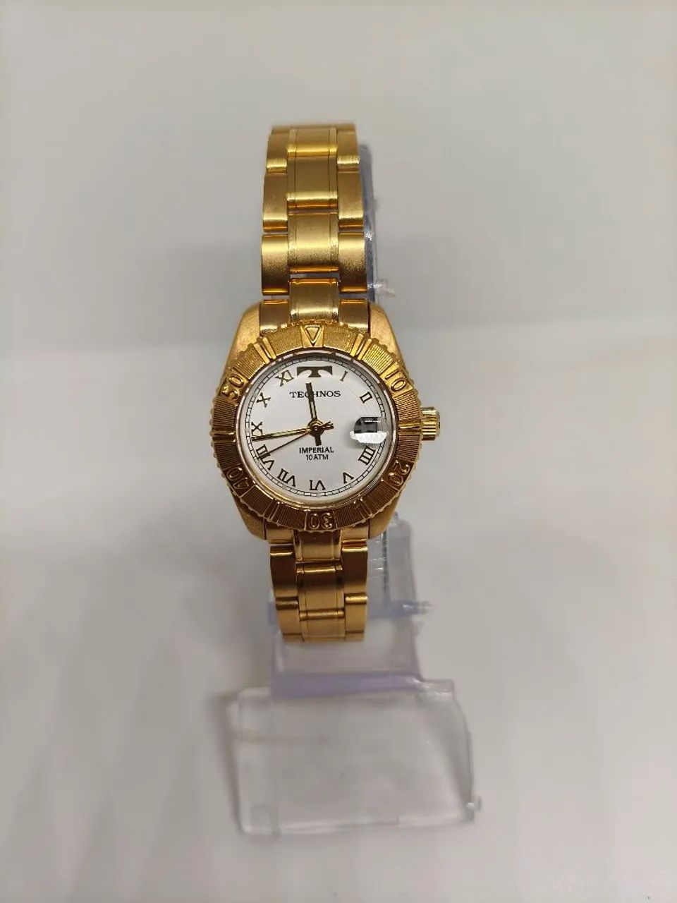 TECHNOS IMPERIAL DOURADO FEMININO ORIGINAL 18CM - Foto 2