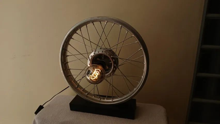 Luminária roda de moto - Foto 2