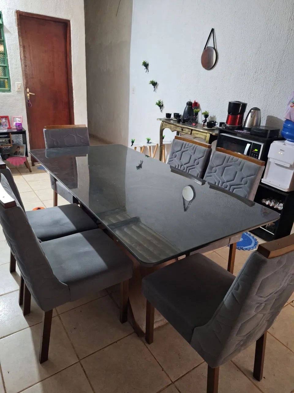 mesa de 6 cadeiras usada - Foto 4