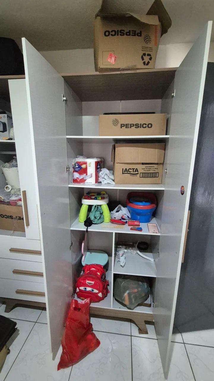 Guarda roupa infantil retro 100% MDF  - Foto 3