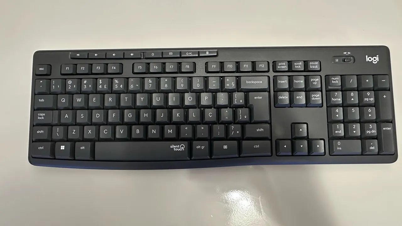Kit teclado e mouse Logitech silencioso (defeito) - Foto 4