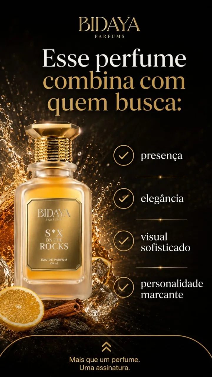 Perfume Árabe Bidaya Sex on the Rocks EDP (100ml) - Beleza e