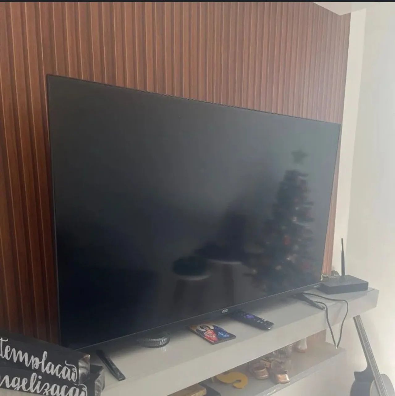 Vendo Smart tv AOC  Full hd nova 43 polegadas , sem bordas . Vai de brinde um suporte  - Foto 3
