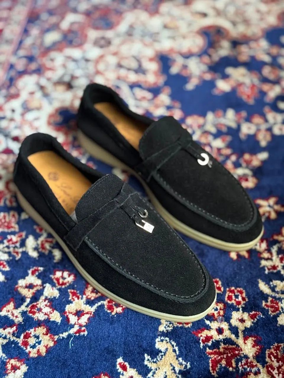 MOCASSIM LORO PIANA PRETO