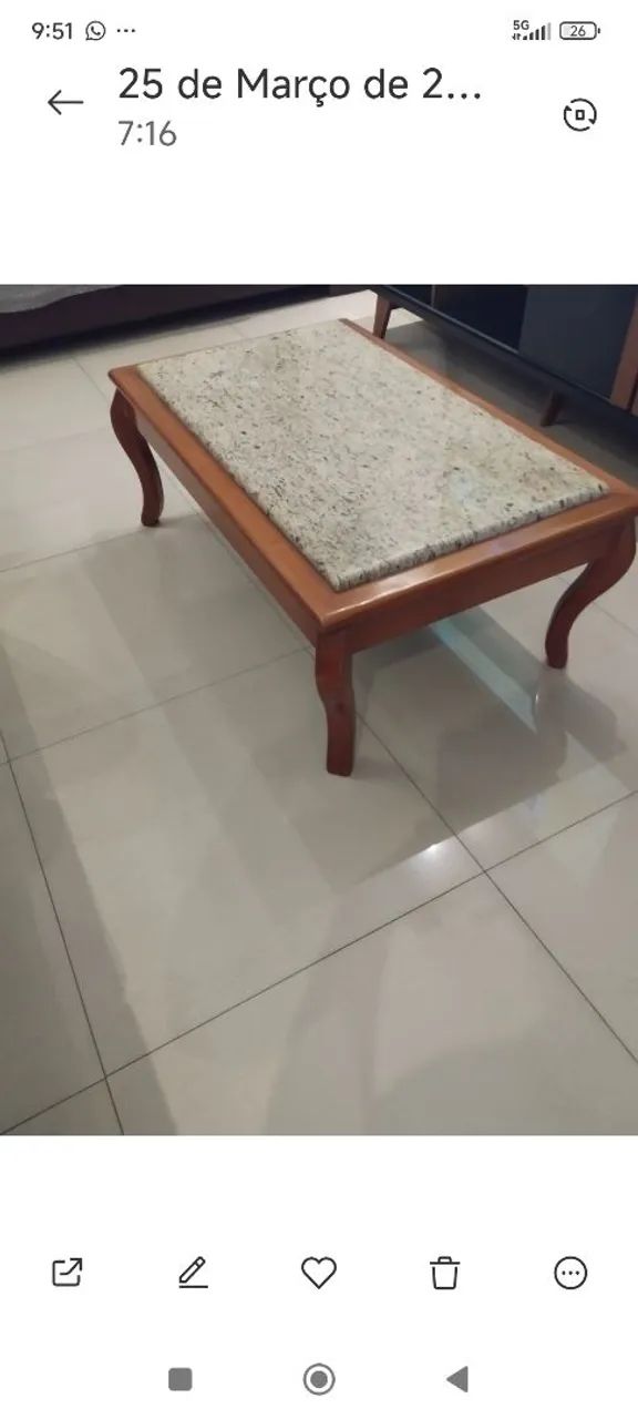 Mesa madeira maciça  - Foto 2